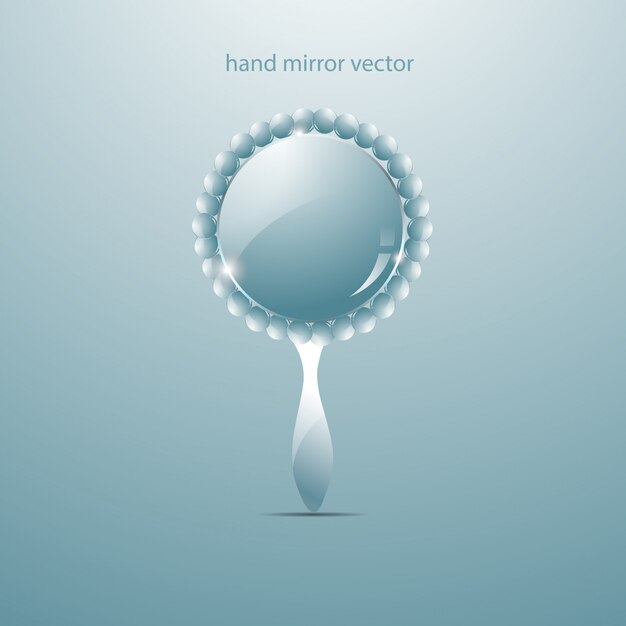 Premium Vector | Hand mirror vector
