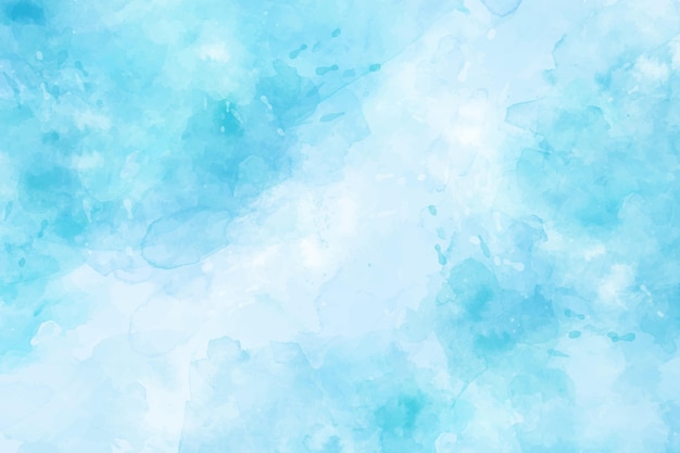 Free vector hand painted abstract blue wallpaper in watercolor