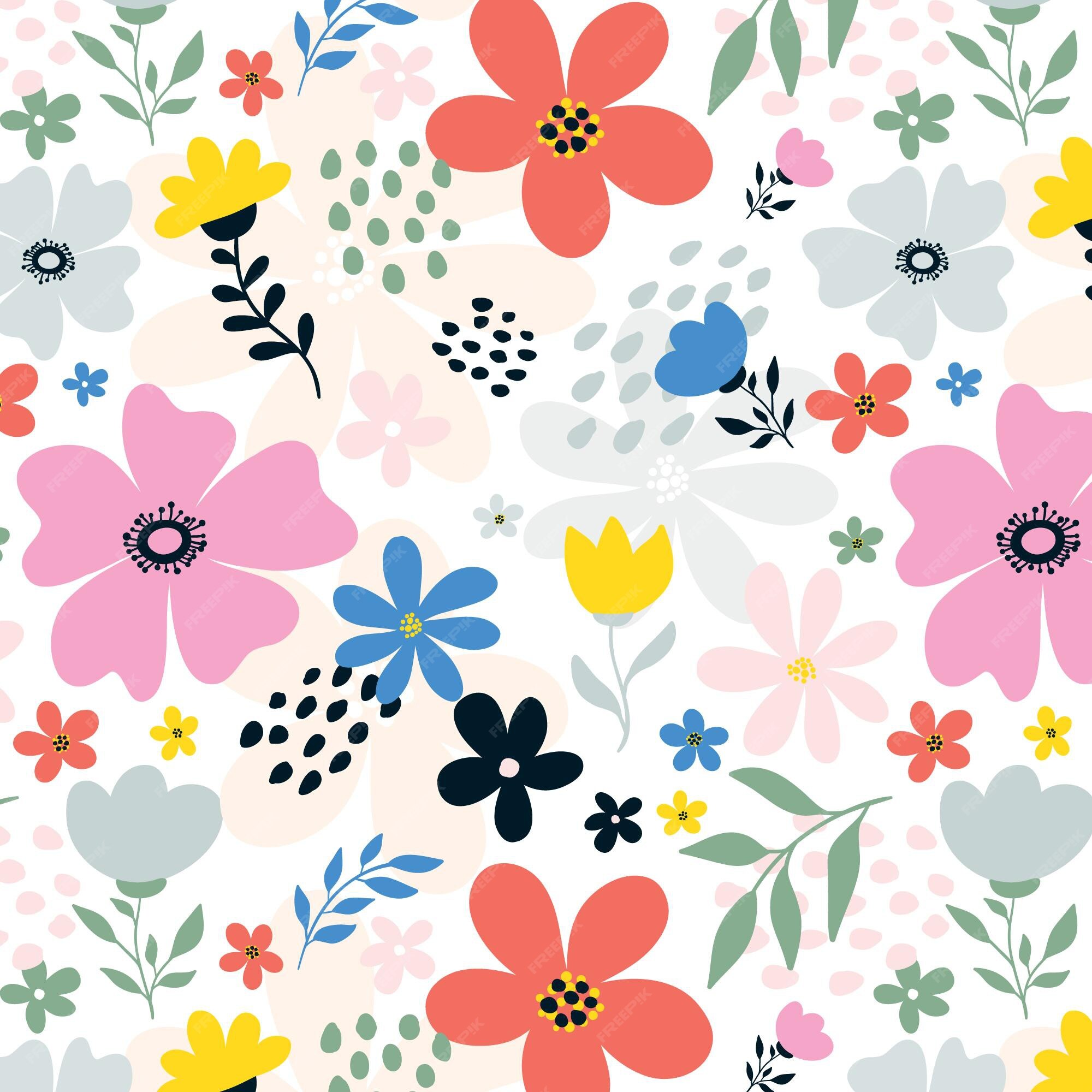 花柄 画像 無料のベクター ストックフォト Psd
