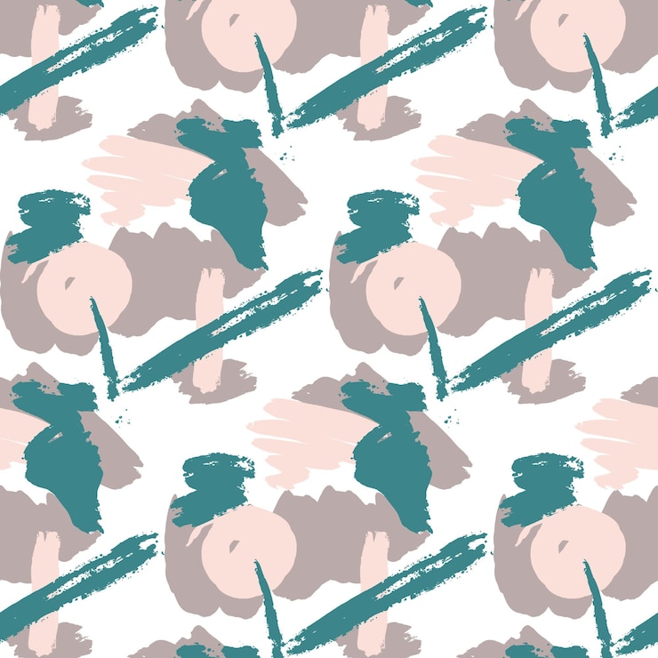 Free Vector hand painted abstract painting pattern