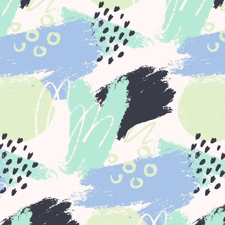 Free Vector hand painted abstract painting pattern