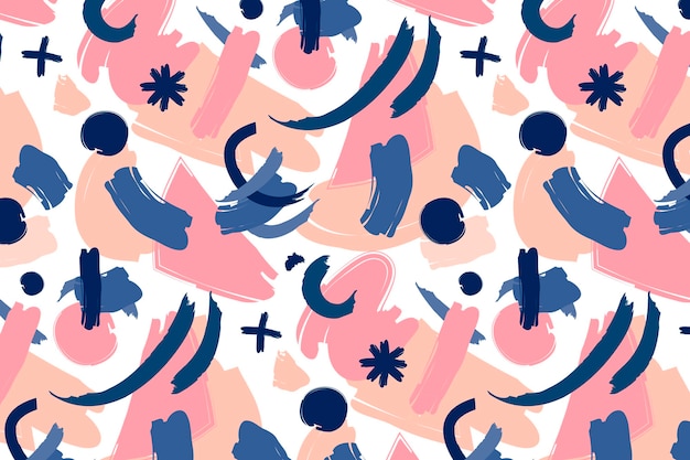 Free vector hand painted abstract painting pattern