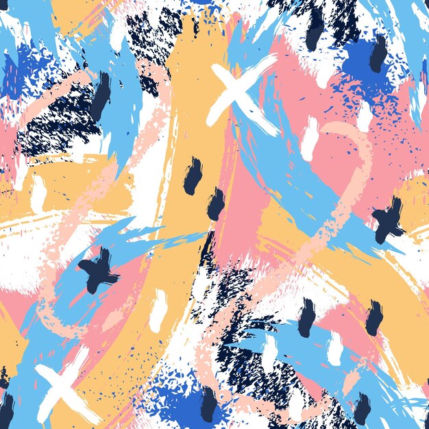 Hand painted abstract painting pattern