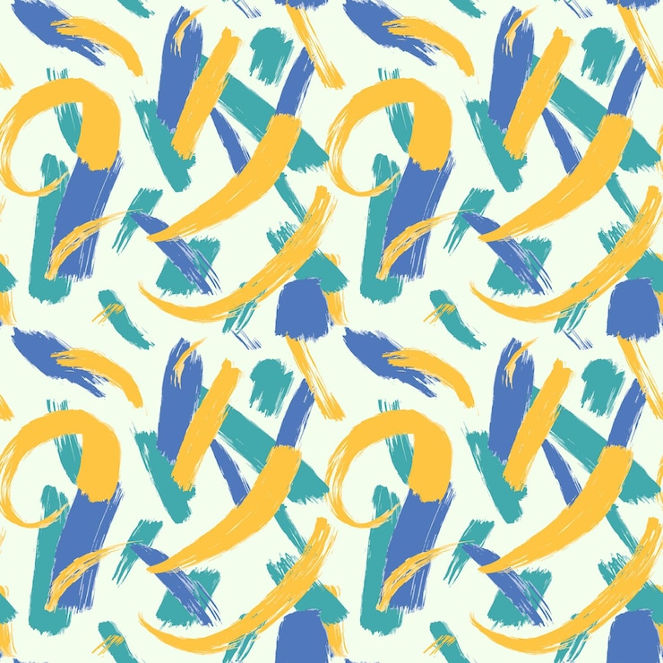 Free Vector hand painted abstract painting pattern
