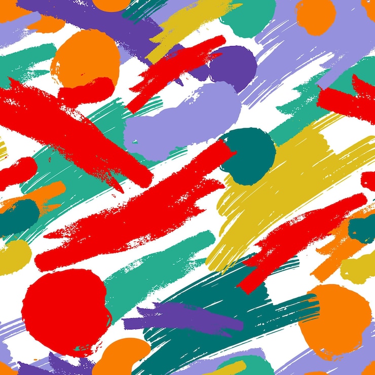 Free Vector hand painted abstract painting pattern