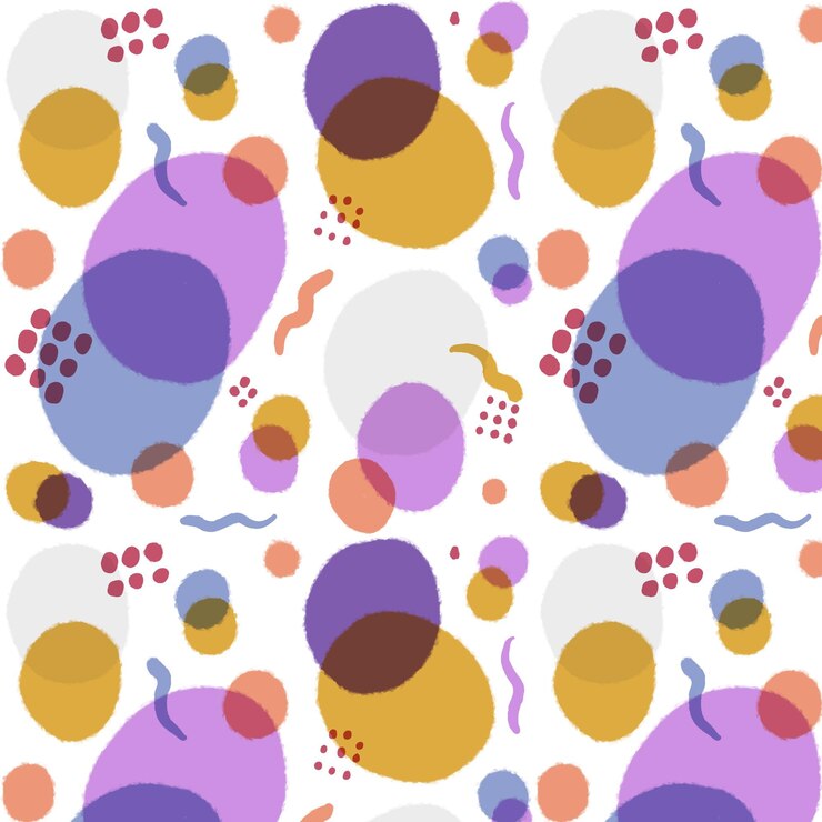 Free Vector hand painted abstract painting pattern