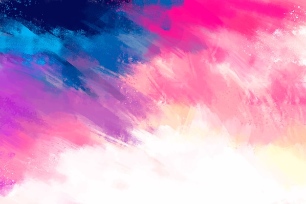 Free vector hand painted background in gradient pink