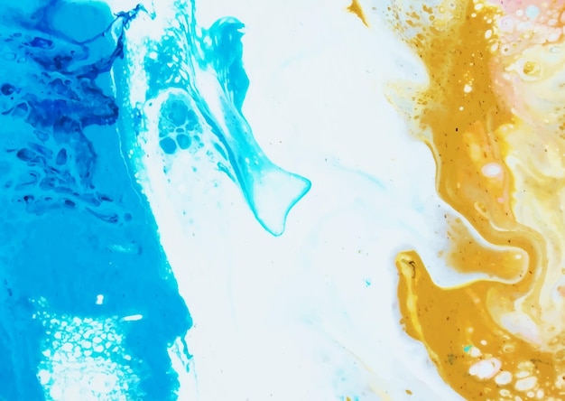 Free vector hand painted beach themed fluid art design