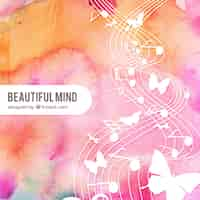 Vettore gratuito dipinte a mano beautiful mind