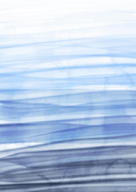 手描きの青い海をテーマにした水彩画の背景