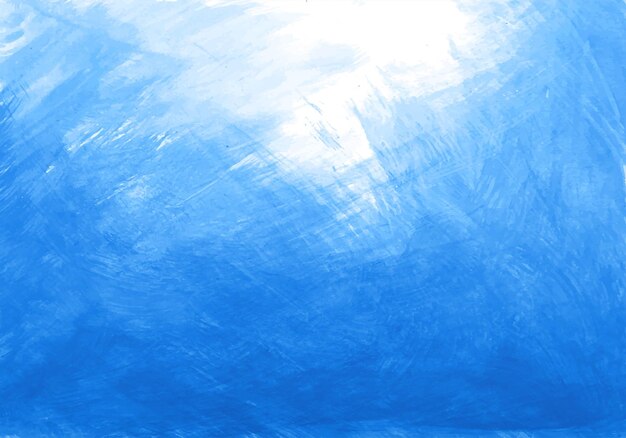 手描きの青い水彩テクスチャ背景