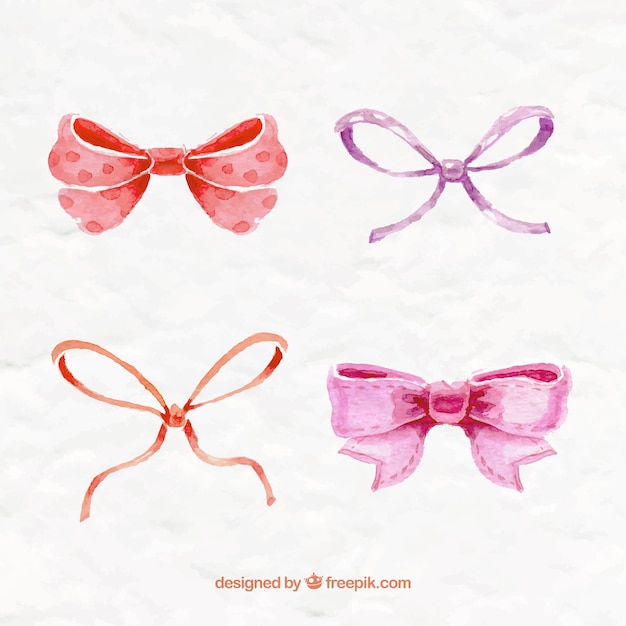 Hand painted bows collection