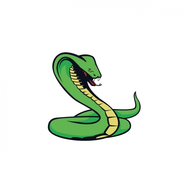 Free vector hand painted cobra design