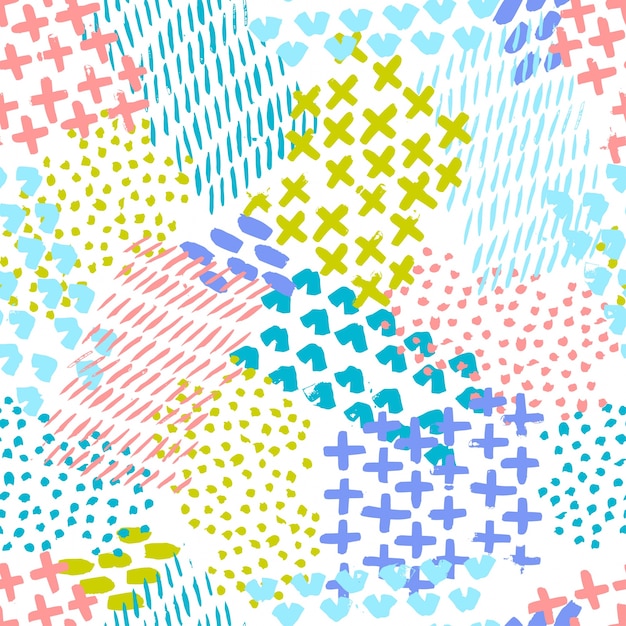 Free vector hand painted colorful pattern