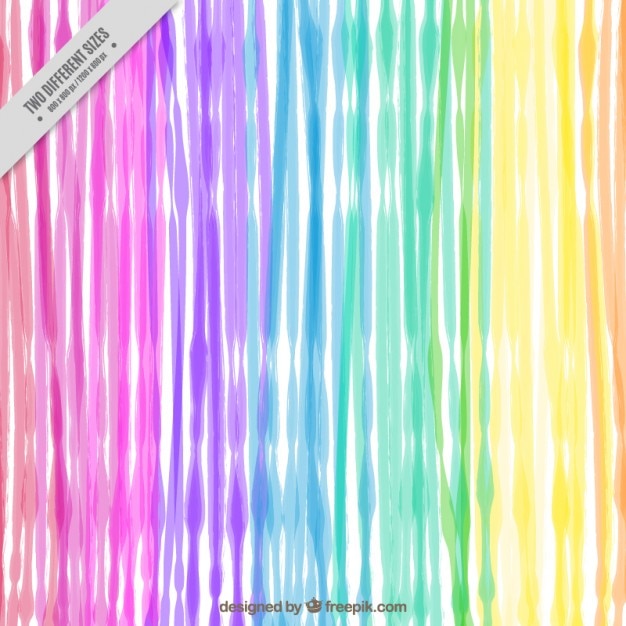Free vector hand painted colors stripes background