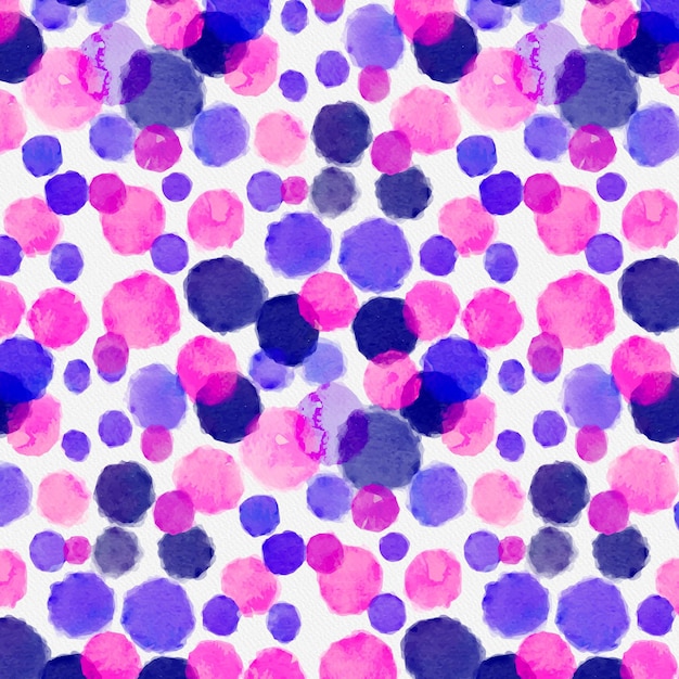 Hand painted dotty pattern in watercolor