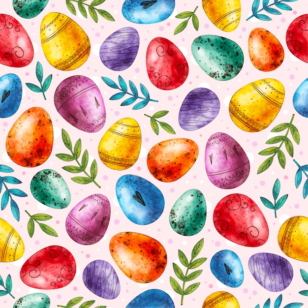 Hand painted easter pattern