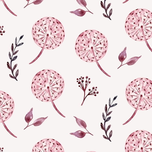 Free vector hand painted floral motif pattern