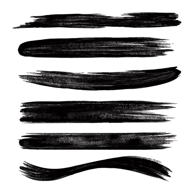 Hand painted ink brush set