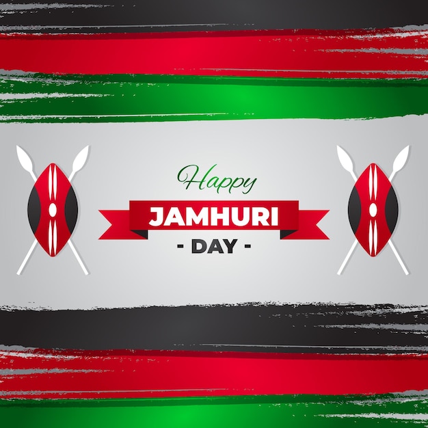 Free vector hand painted jamhuri day