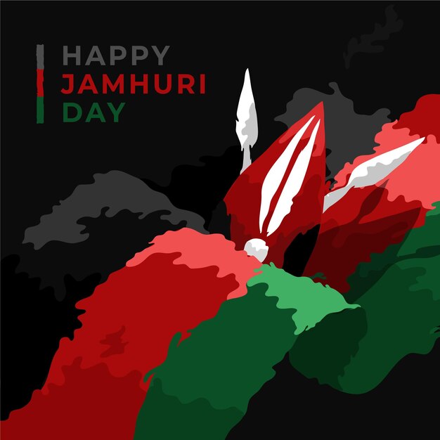 Hand painted jamhuri day