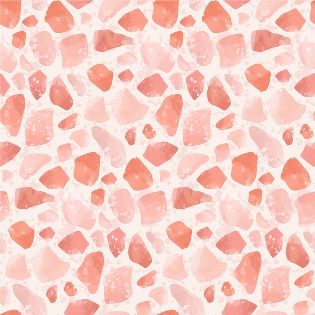 Hand painted monochromatic terrazzo pattern