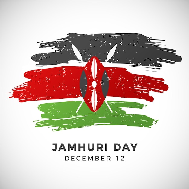 Hand painted national kenya jamhuri day