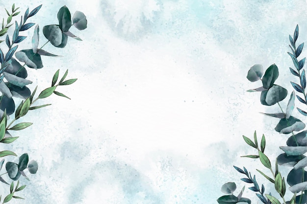 Free vector hand painted nature background