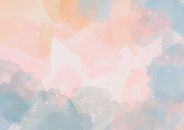 Hand painted pastel coloured watercolour background design
