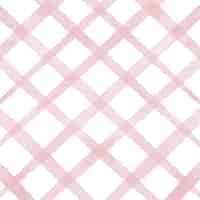 Free vector hand painted pastel pink watercolour checked background