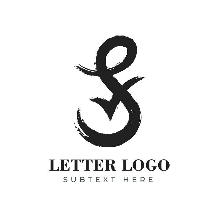 무료 Vector 손으로 그린 s 로고 템플릿