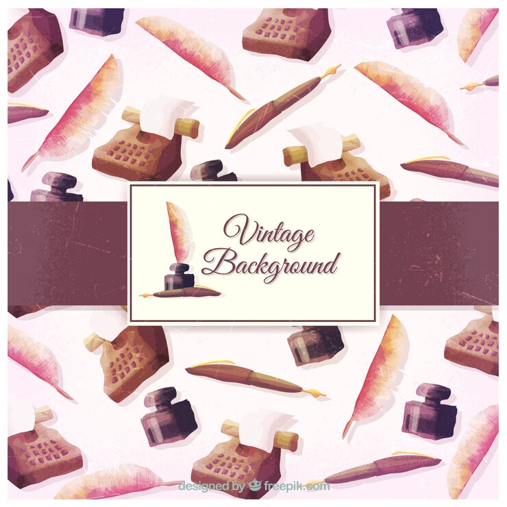 Free Vector hand painted vintage background