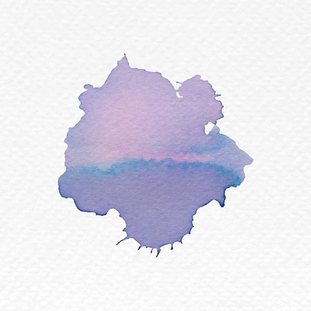 Hand painted watercolor blob vector