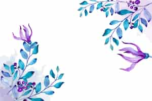 Free vector hand painted watercolor floral background