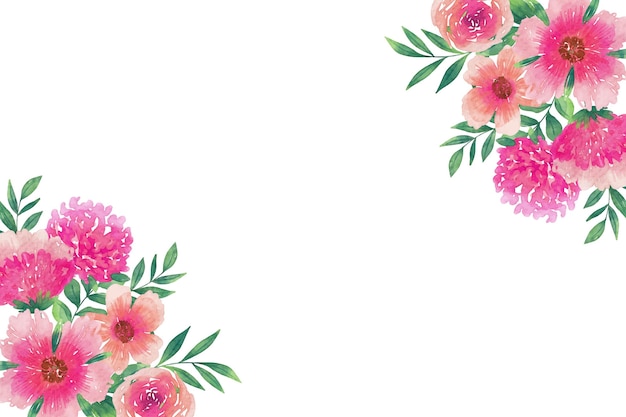 Free vector hand painted watercolor floral background