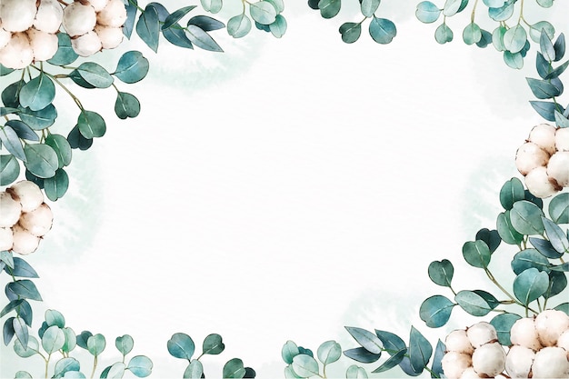 Hand painted watercolor floral wallpaper