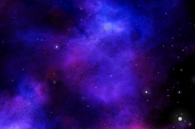 hand painted watercolor galaxy background