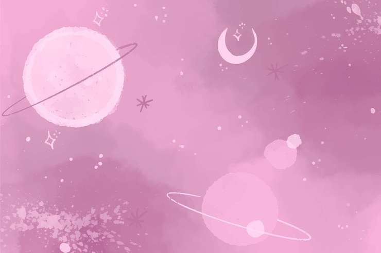 Free Vector hand painted watercolor galaxy background