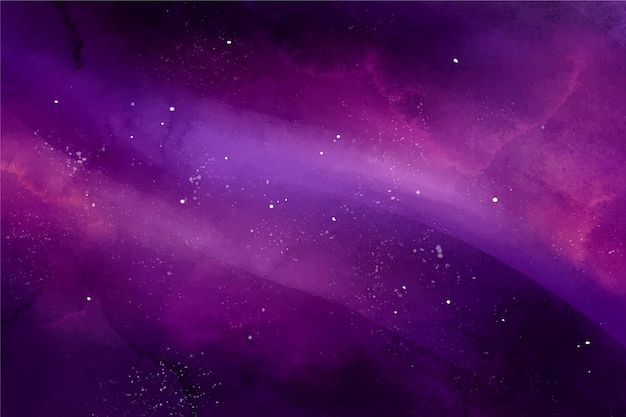 Hand painted watercolor galaxy background