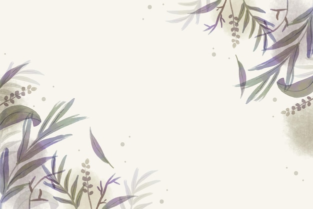 Free vector hand painted watercolor nature background