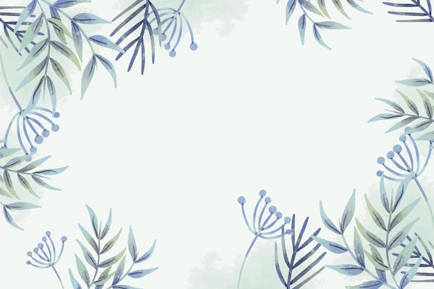 Free vector hand painted watercolor nature background