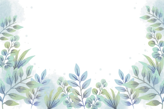 Free vector hand painted watercolor nature background