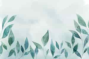 Free vector hand painted watercolor nature background