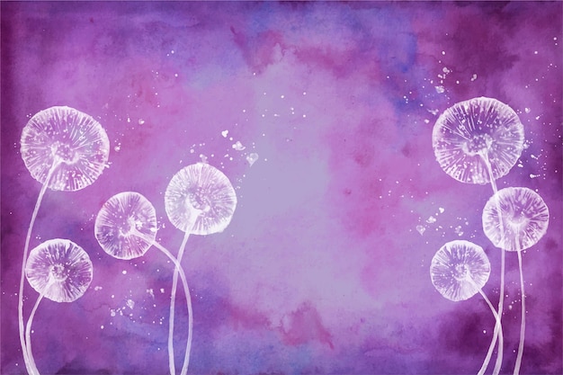 Free vector hand painted watercolor nature background