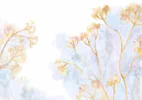 Free vector hand painted watercolor nature background