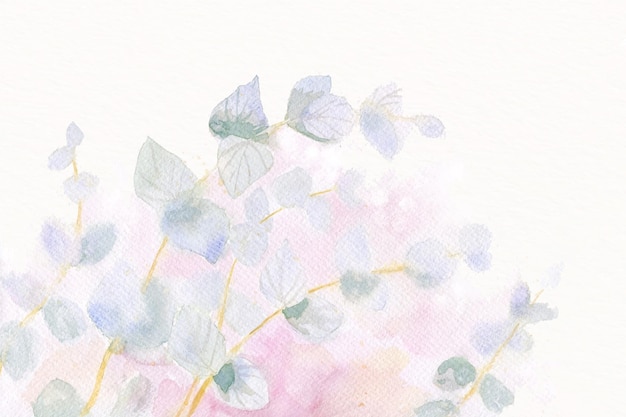 Hand painted watercolor nature background