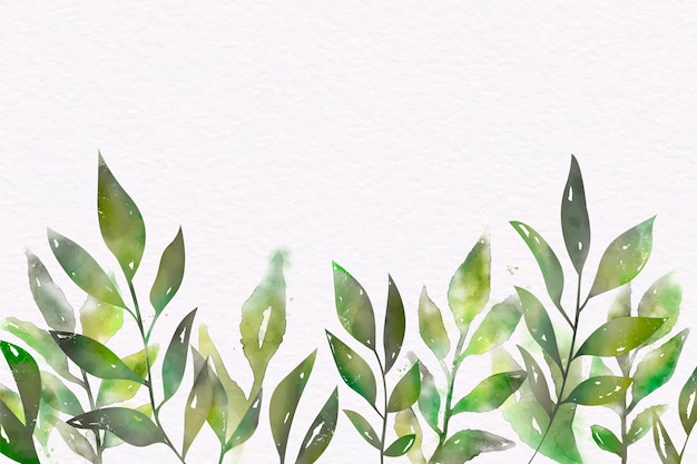 Hand painted watercolor nature background