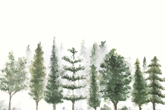 Бесплатное векторное изображение Ручная роспись акварель природа фон