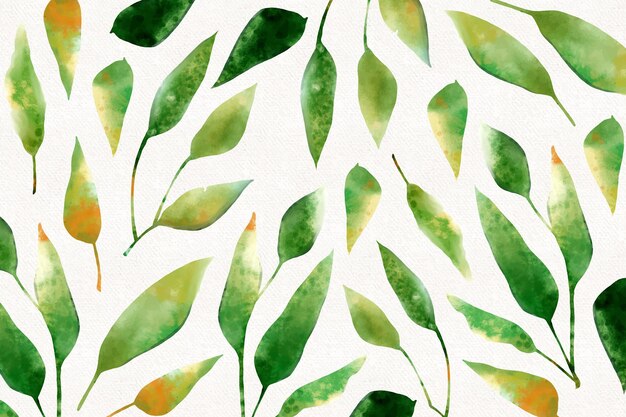 Hand painted watercolor nature background