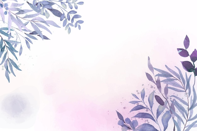 Free vector hand painted watercolor nature background